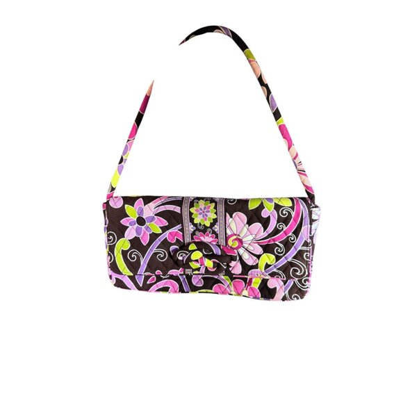 Purple Punch Vera Bradley Knot Just A Clutch Shoulder Bag Detach Strap - Picture 3 of 16